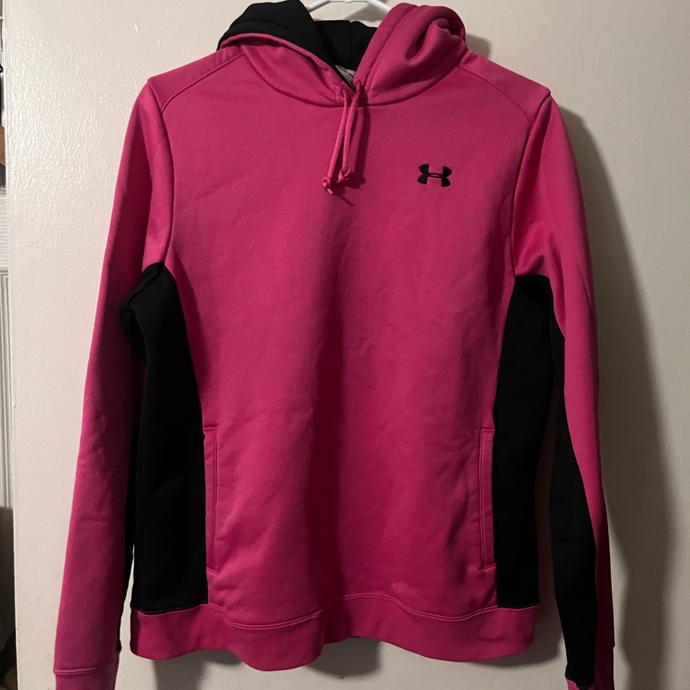 Under Armour Black and Pink Sweatshirt